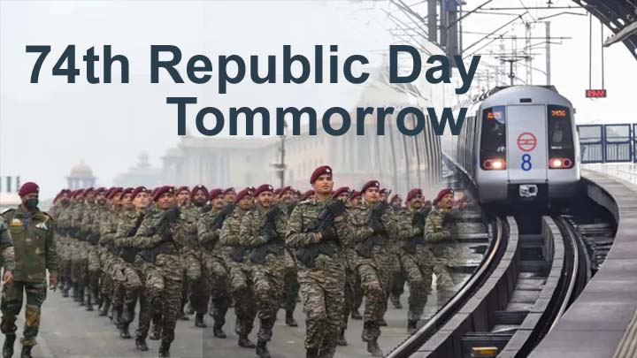 Republic Day Celebrations:یوم جمہوریہ کے موقع پر ٹریفک پولیس کی ایڈوائزری،میٹرو دے رہی ہے ان لوگوں کو فری کا سفر
