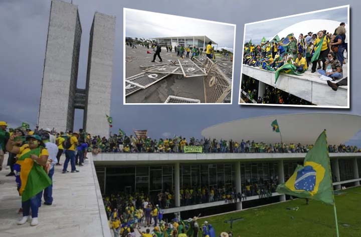 Brazil Riots:پارلیمنٹ میں بولسو نارو کے حامیوں کا تشدد، وزیر اعظم مودی اور بائیڈن کا اظہار افسوس