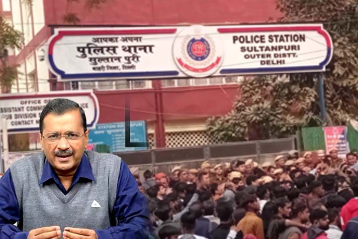 Delhi Kanjhawala Accident:سلطان پوری تھانے کے باہر مشتعل افراد کا مسلسل احتجاج، پولیس کی بھاری فورس تعینات