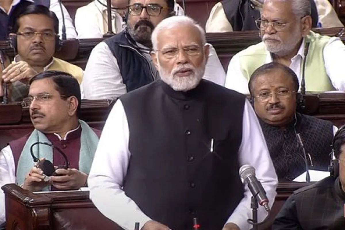 PM Modi In Rajya Sabha: راجیہ سبھا میں وزیراعظم مودی نے کہا- اندرا گاندھی نے 50 بار منتخب حکومت گرائیں، یہ کانگریس کے پاپ ہیں