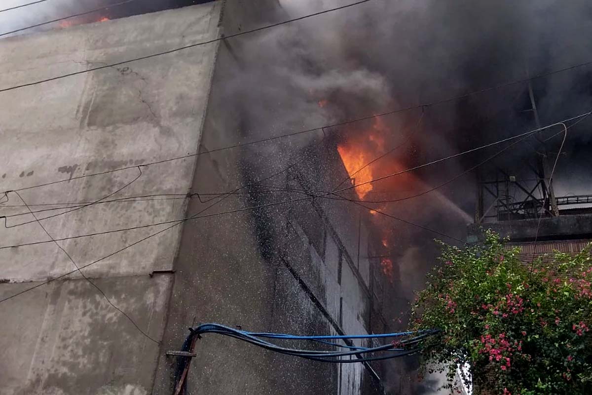 Terrible Fire BrokeOut: دہلی کے وزیر پور میں فیکٹری میں لگی خوفناک آگ