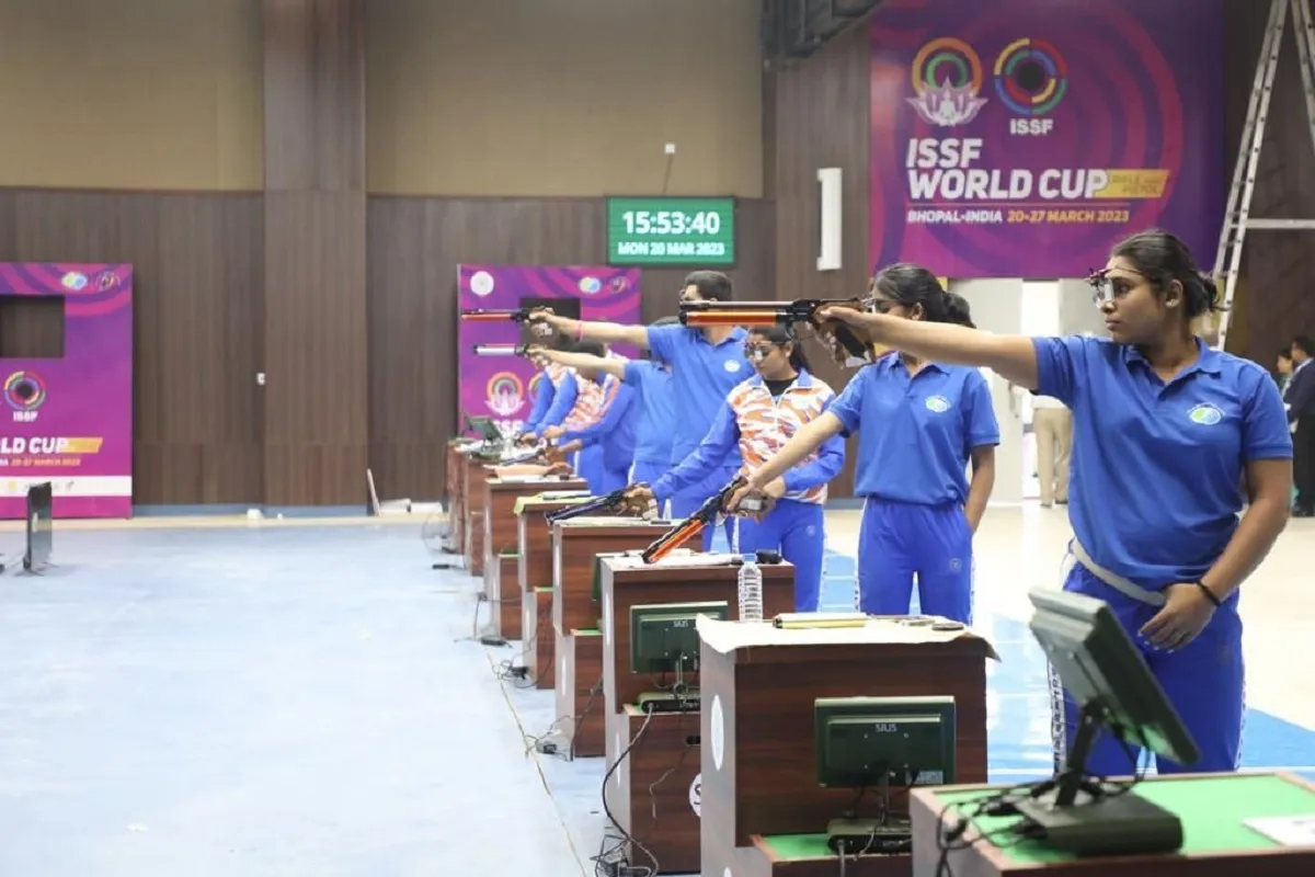 Opening Ceremony of Historic Shooting World Cup in Madhya Pradesh: تاریخی شوٹنگ عالمی کپ کے شاندار افتتاحی تقریب کے لئے بھوپال تیار