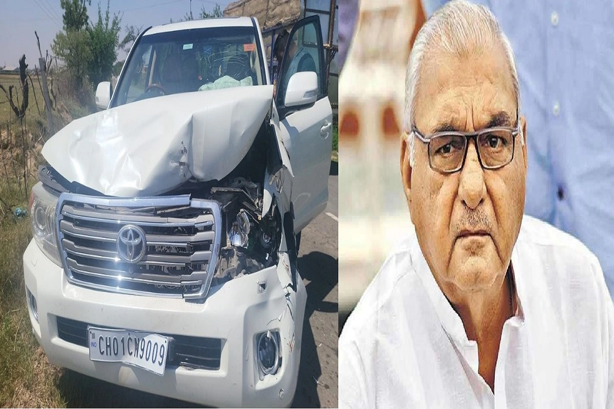 Haryana: ہریانہ کے سابق سی ایم بھوپندر سنگھ ہڈا حادثے میں بال بال بچے، نیل گائے سے ٹکرا گئی کار