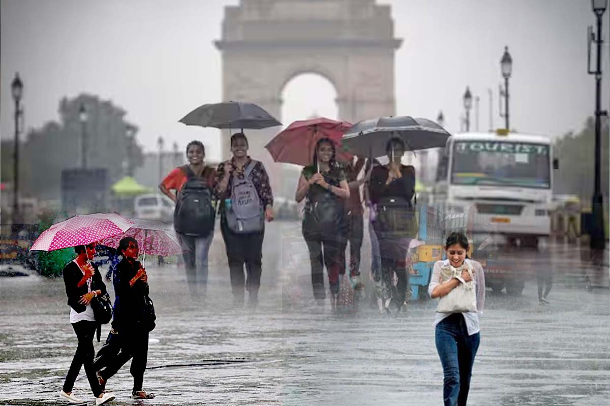 Delhi NCR Weather Today: بارش سے اچانک بدلا  دہلی این سی آر کا موسم، لوگوں کو ملی امس اور گرمی سے راحت  