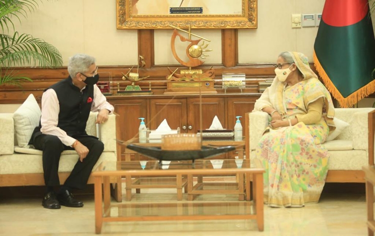 Jaishankar met Bangladesh PM Sheikh Hasina: وزیر خارجہ جے شنکر نے بنگلہ دیش کی وزیر اعظم شیخ حسینہ سے ملاقات کی