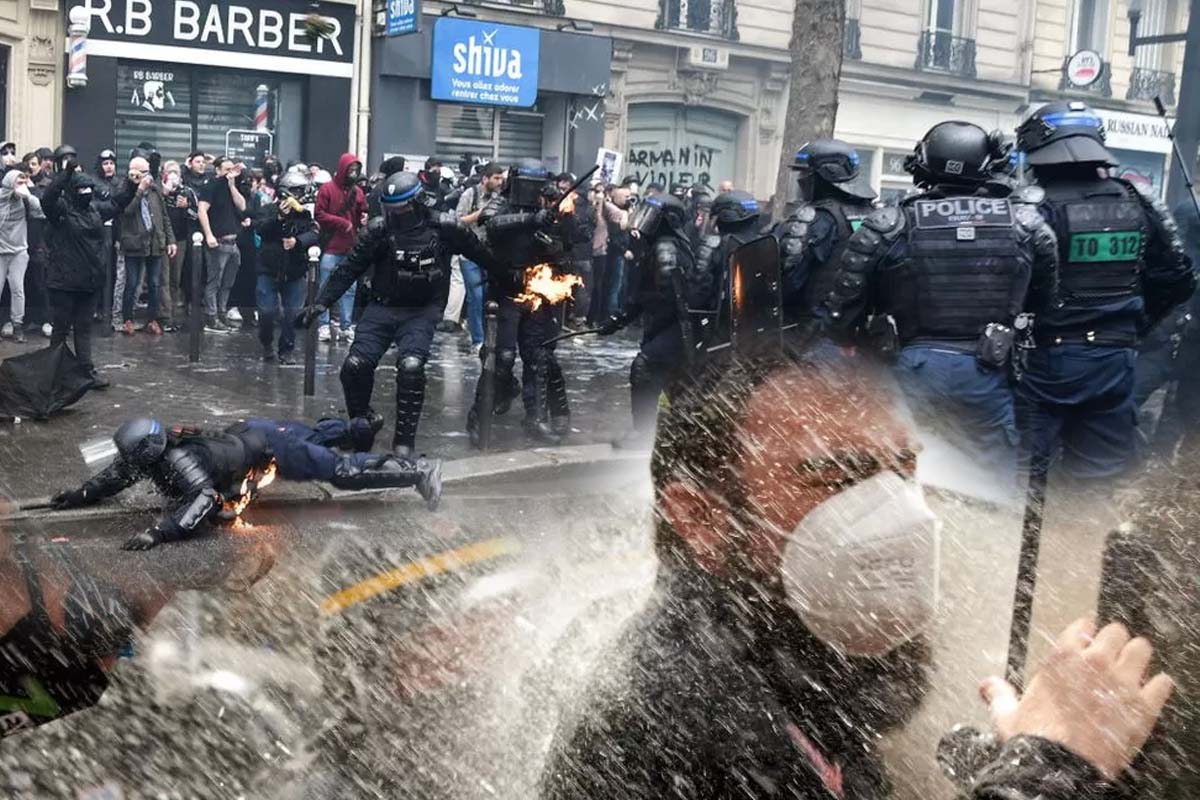 May Day protests: یکم  مئی کے موقع پر فرانس ،ترکی میں مظاہرے ، 100 سے زائد پولیس اہلکار زخمی،291مظاہرین حراست میں