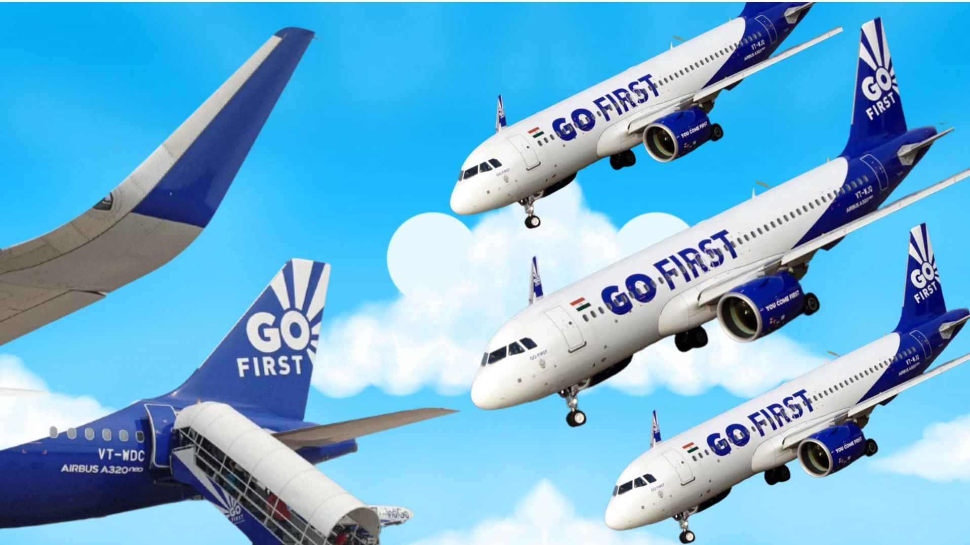 Go First cancels all flights till 4 June : گوفرسٹ کی تمام فلائٹس 4 جون تک کیلئے منسوخ