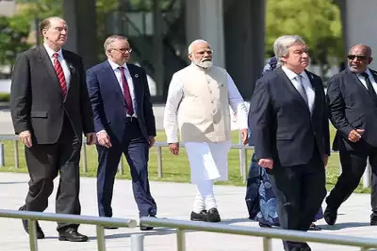 PM Modi wears jacket made of recycled materials: پی ایم مودی نے جی 7 سربراہی اجلاس میں ری سائیکل مٹیریل سے بنی جیکٹ پہنی