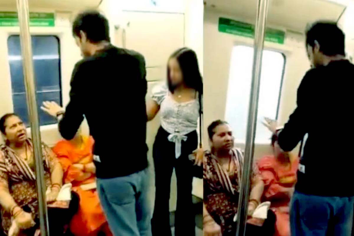 Delhi Metro Viral Video: تم یہ سب گھر بتا کر کر آتےہو… دہلی میٹرو میں اس حرکات سے ہوئیں آنٹی برہم
