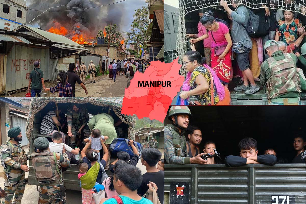 Manipur violence: تشدد زدہ منی پور میں آگ بھڑکانے کا سلسلہ جاری، منی پور تشدد کی چوکانے والی تصاویر