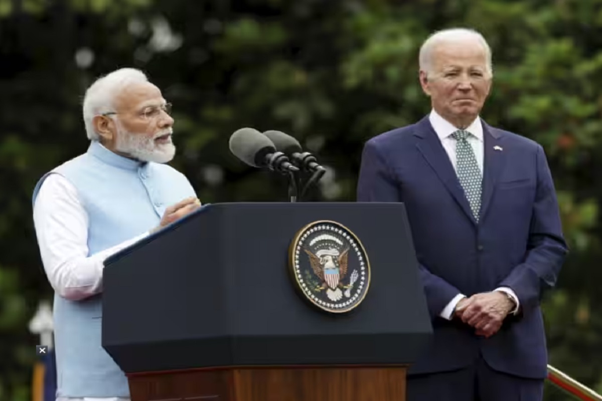 PM Modi US Visit: اقلیتوں کے بارے میں پوچھے جانے پر پی ایم مودی نے کہا -ہندوستان کی جمہوریت میں مذہب اور ذات پات کی بنیاد پر کوئی امتیاز نہیں