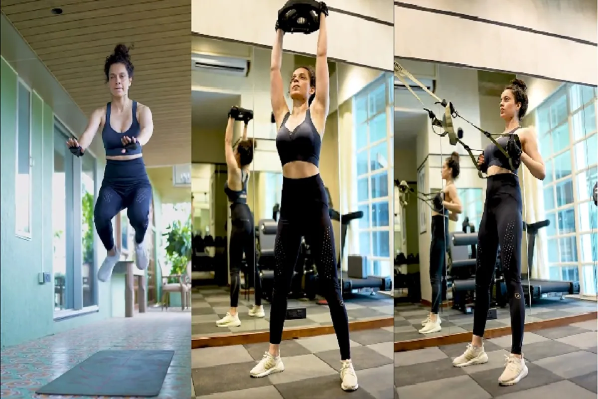 Kangana Ranaut Shares Fitness Video: کنگنا رانوت جم میں جم کر بہا رہی ہیں پسینہ، ویڈیو شیئر کرکے کیا یہ بڑا اعلان
