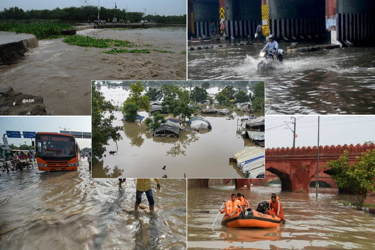 No Respite for Delhi Battling Floods: ملک بھر میں قدرت نے مچادی تباہی، سیلاب سے دہلی کو  ابھی کوئی راحت نہیں