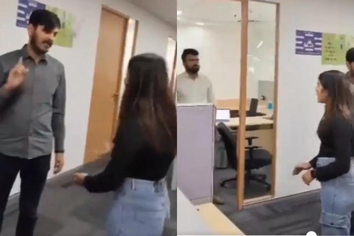 BYJU’S Viral Video: وائرل ویڈیو: BYJU کے دفتر میں ہنگامہ، انسینٹیو نہ ملنے پر خاتون ملازم نے مچایا ہنگامہ، دیکھیں وائرل ویڈیو