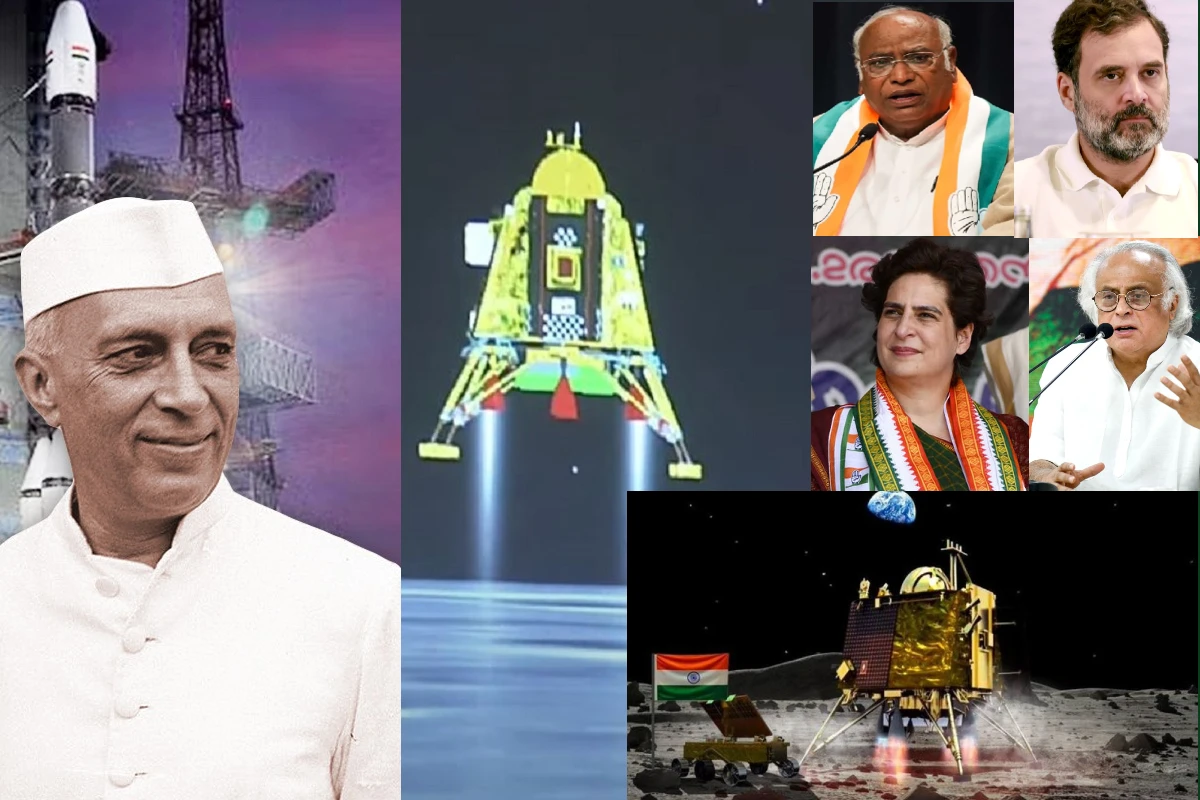 Vikram lander successfully lands on Moon: مشن چندریان-3 کی کامیابی پر پی ایم مودی نے جنہیں بھلا دیا،کانگریس نے انہیں کیا یاد،اسرو کو پیش کی مبارکباد