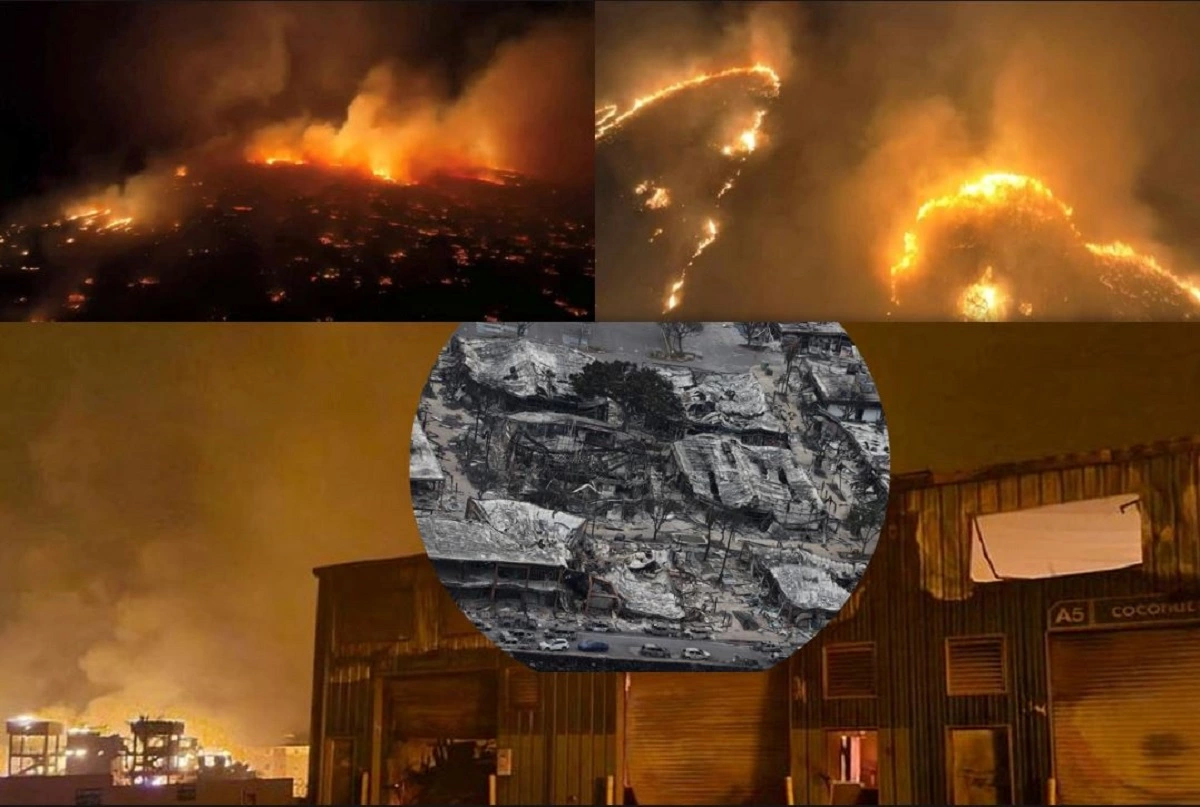 Wildfires have whipped Lahaina, USA: امریکہ میں آگ نے مچائی تاریخی تباہی، شہر در شہر خاکستر،55 سے زائد افراد ہلاک