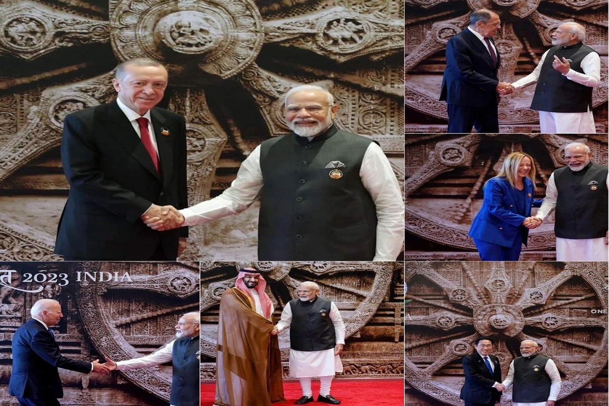 G-20 Summit 2023: وزیر اعظم مودی نے بھارت منڈپم میں جی-20 کے عالمی رہنماؤں کا استقبال کیا، دیکھئے کون کون غیرملکی مہمان رہے شامل