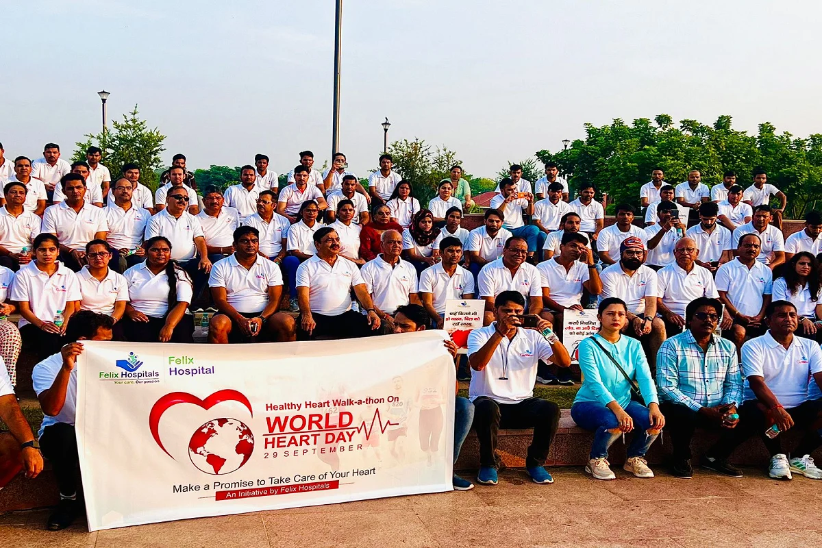 Felix Hospital organized a walkathon on the occasion of World Heart Day: فیلکس اسپتال نے ورلڈ ہارٹ ڈے کے موقع پر واکتھون کا کیا انعقاد، کثیر تعداد میں لوگوں کی شرکت، دل سے متعلق بیماری کی دی جانکاری