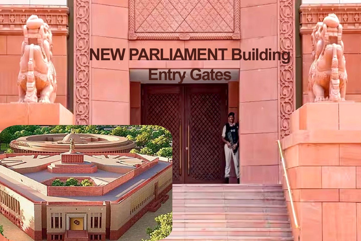 New Parliament Building Entry Gates: نئی پارلیمنٹ ہاؤس کے داخلی دروازے پر  نصب  ہیں ہاتھی، گھوڑے اور گروڑ  وغیرہ کے مجسمے ، ان کا واستو شاستر سے آخر کیا ہے تعلق؟