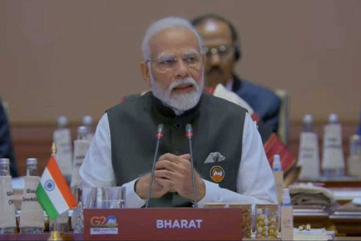 G-20 Summit 2023: جی-20 میں وزیر اعظم مودی کے خطاب کے دوران نیم پلیٹ پر لکھا نظر آیا ’بھارت‘