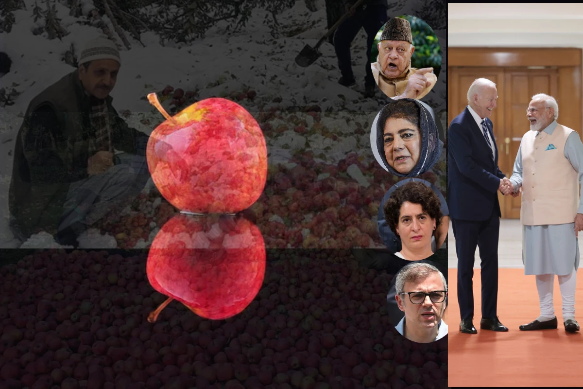 Oppn Slams PM Modi For Relaxing Import Duty On US Apples: بائیڈن کو خوش اور امریکی کسانوں کو مالا مال کرنے کیلئے پی ایم مودی  نے سیب کی صنعت کو کردیا قربان:اپوزیشن