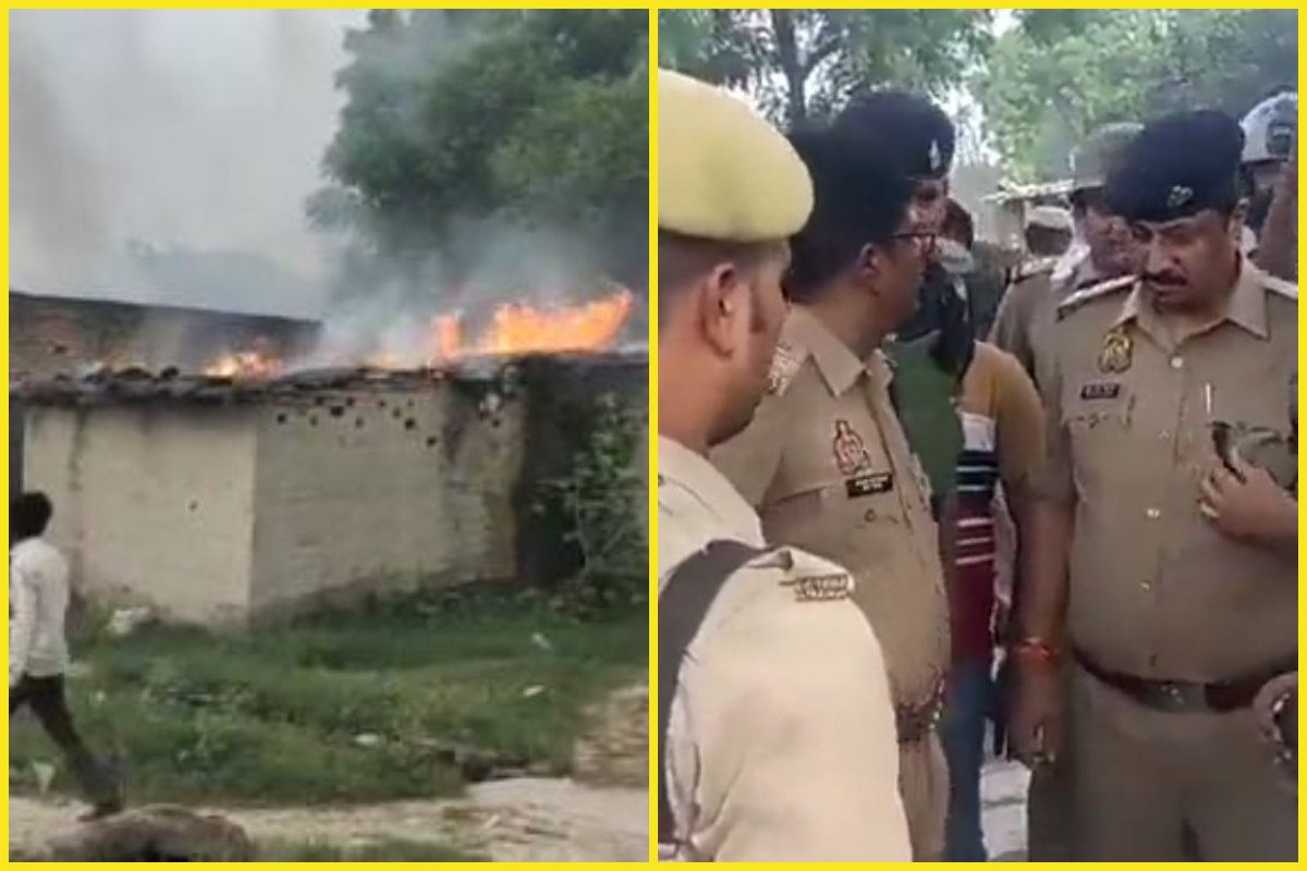 Triple Murder in Kaushambi, Ghaziabad: کوشامبی میں باپ، بیٹی اور داماد کے تہرے قتل سے ہنگامہ، مشتعل لوگوں نے کئی گھروں کو لگائی آگ، پولیس کی بھاری نفری تعینات