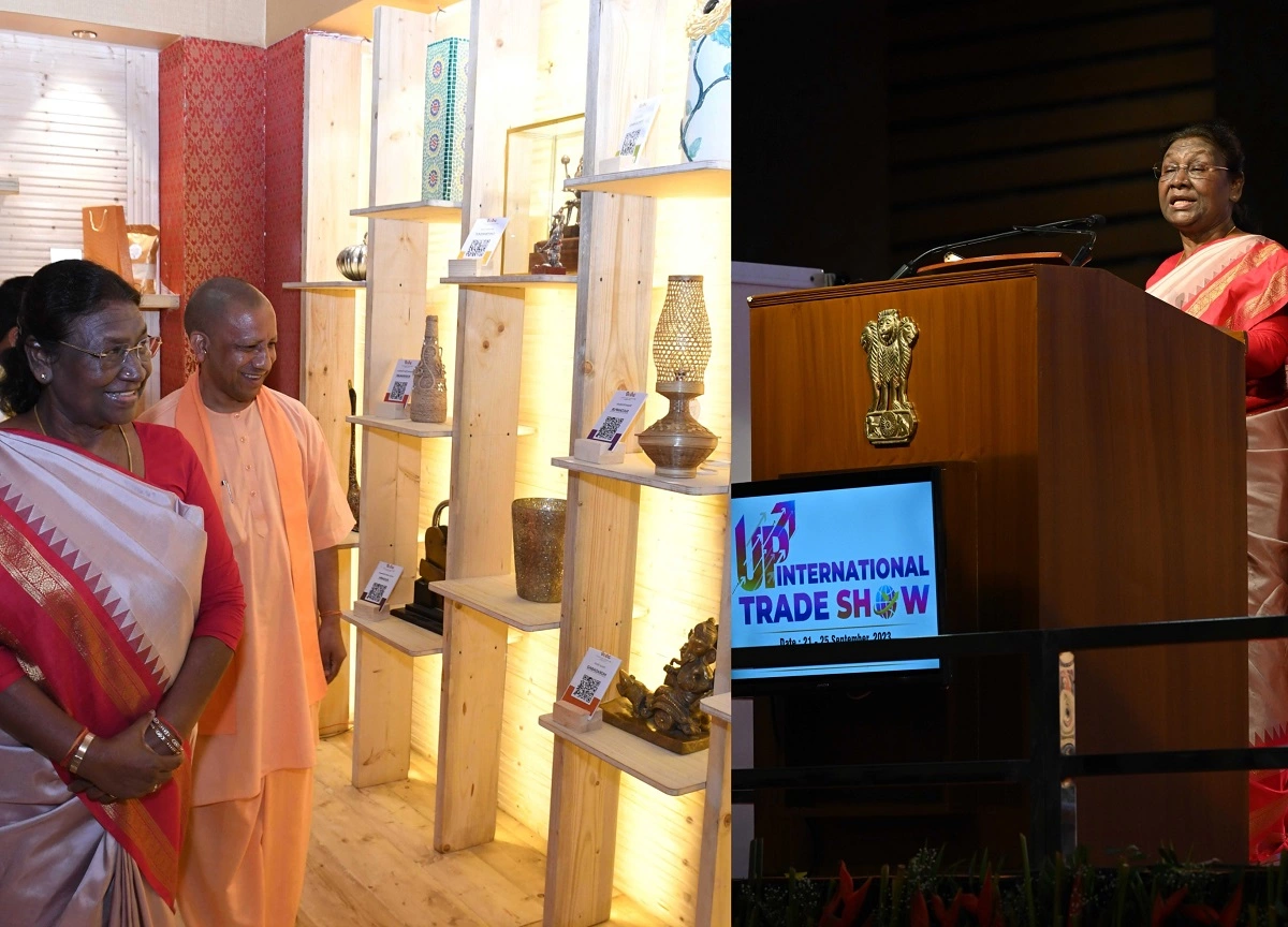Uttar Pradesh International Trade Show: صدر جمہوریہ ہند نے گریٹر نوئیڈا میں پہلے اترپردیش انٹرنیشنل ٹریڈ شو کا افتتاح کیا