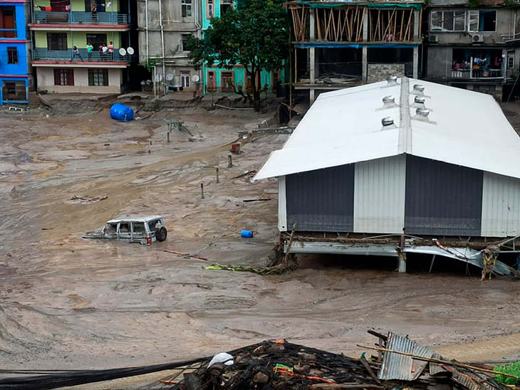 Sikkim Floods: سکم میں سیلاب کی تباہی سے 25000 افراد متاثر، 1200 مکانات بہہ  گے، 41 افراد ہلاک
