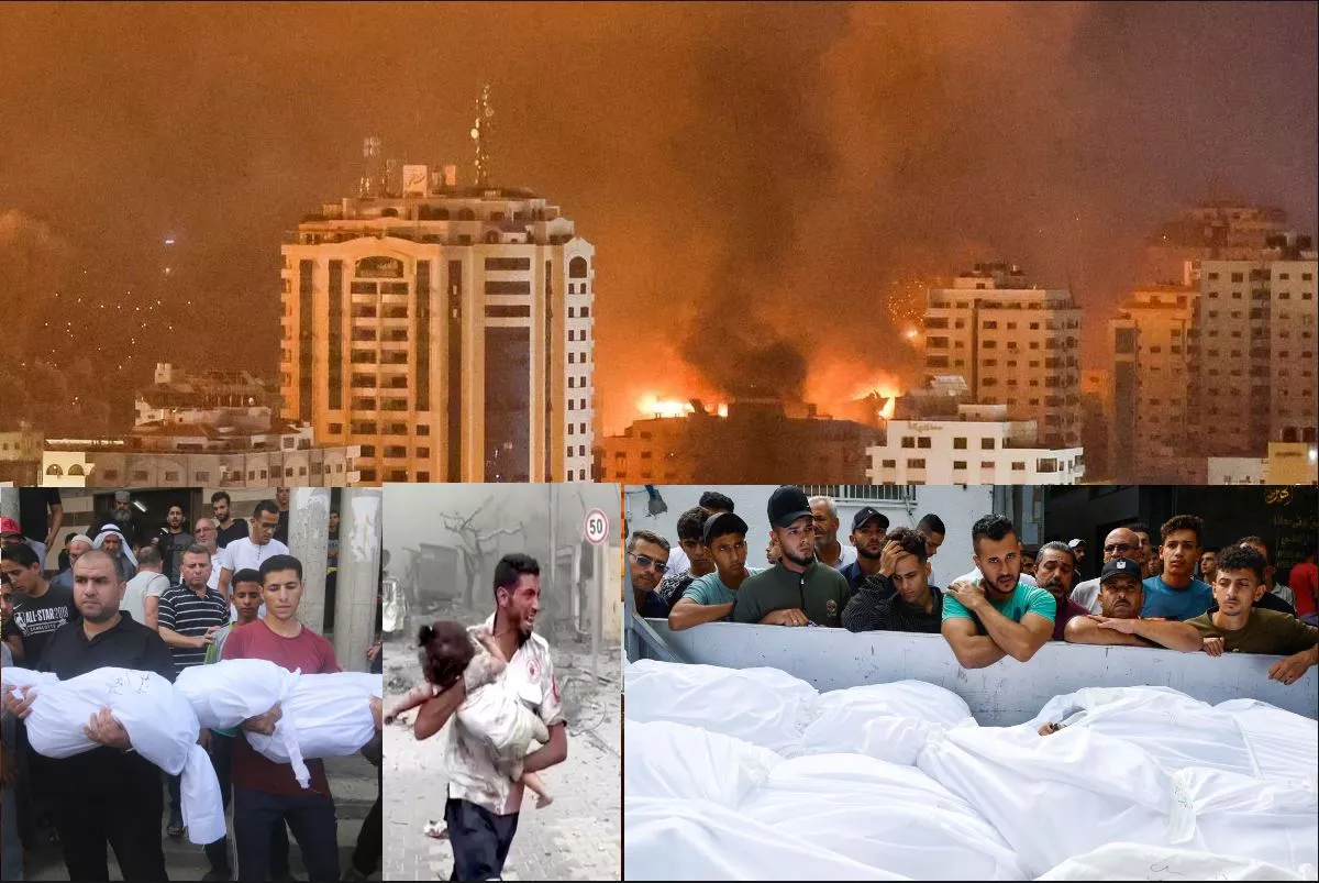 Gaza witnessing ‘constant, massive’ bombardment: فلسطین-اسرائیل جنگ میں قتل عام جاری،نتن یاہو نے تازہ حملے کو بتایا آغاز، حماس نے قیدیوں کو پھانسی دینے کی دی دھمکی