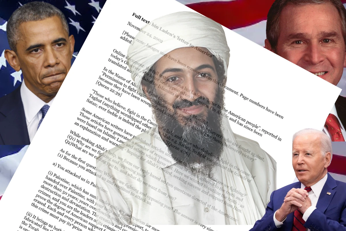 Bin Laden’s letter to America: امریکہ کے نام اسامہ بن لادن کا خط وائرل، بڑی تعداد میں امریکی شہری بن لادن کی کرنے لگے تعریف