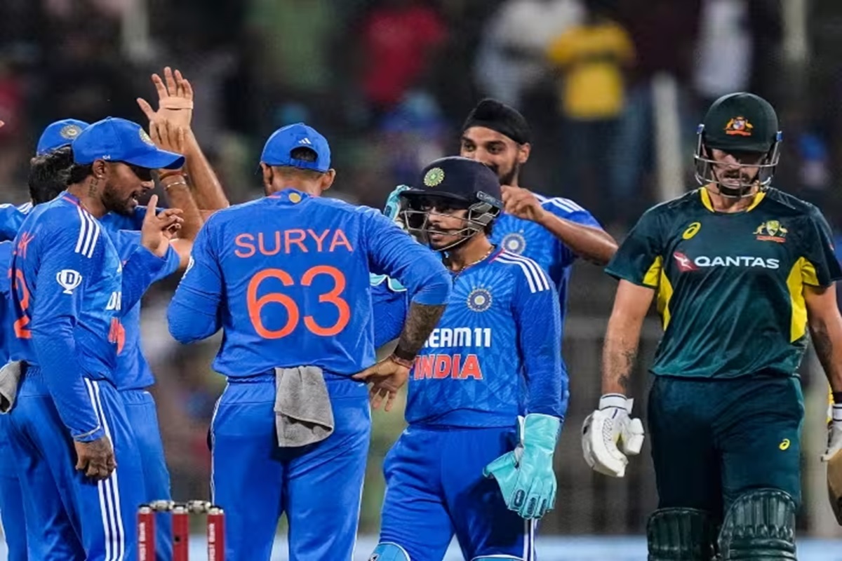 IND vs AUS:  دوسرے ٹی ٹوئنٹی میں بھی ہندوستان نے آسٹریلیا کو دی شکست،بلے بازوں کے طوفان کے بعد بشنوئی-کرشنا نے ڈھایا قہر