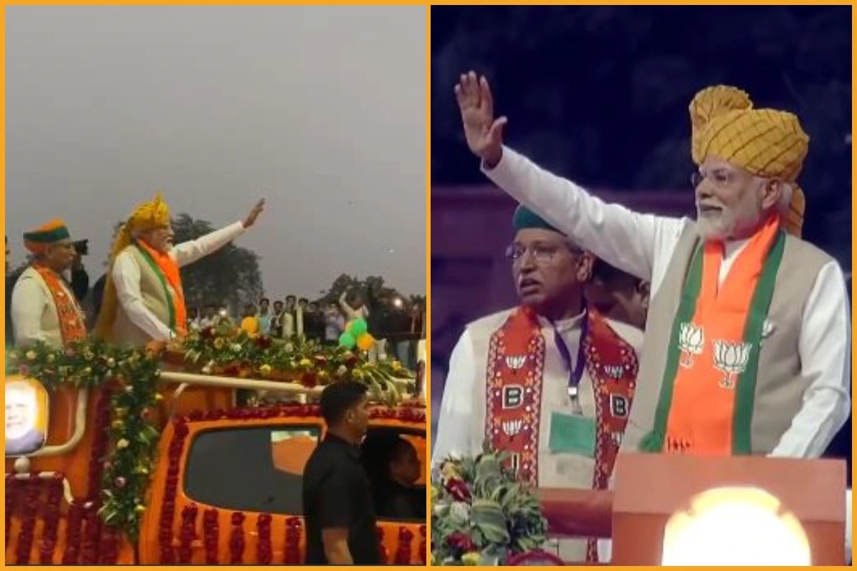 Rajasthan Elections:  وزیر اعظم مودی نے بیکانیر میں کیا 3.5 کلو میٹر طویل روڈ شو، لوگوں کی بھیڑ جمع، مودی-مودی کے نعرے لگائے گئے