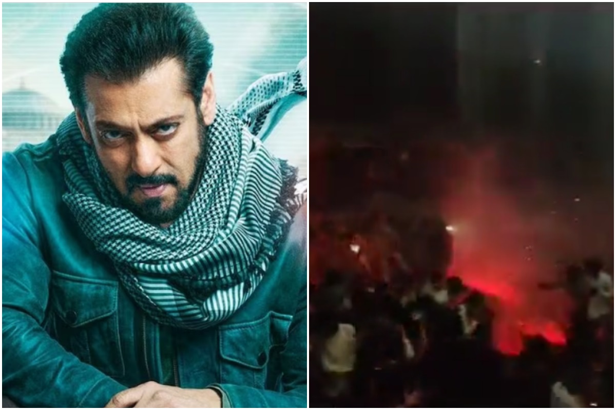 Tiger 3: ممبئی میں سلمان خان کے مداح ہو گئے بے قابو ، دیوالی پر تھیٹر میں زبردست آتش بازی، دیکھئے ویڈیو