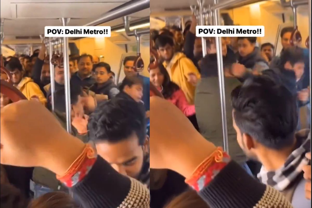 Delhi Metro: دہلی میٹرو میں لڑائی کی نئی ویڈیو وائرل، مسافروں نے ایک دوسرے پر ایسے برسائے مکے، ویڈیو دیکھیں