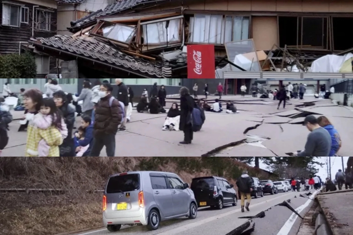Japan earthquake, Major tsunami warnings issued: جاپان میں تین گھنٹے میں 30 سے ​​زائد زلزلے کے جھٹکے،33 ہزار گھروں کی بجلی غائب،بلٹ ٹرین کی سروس متاثر