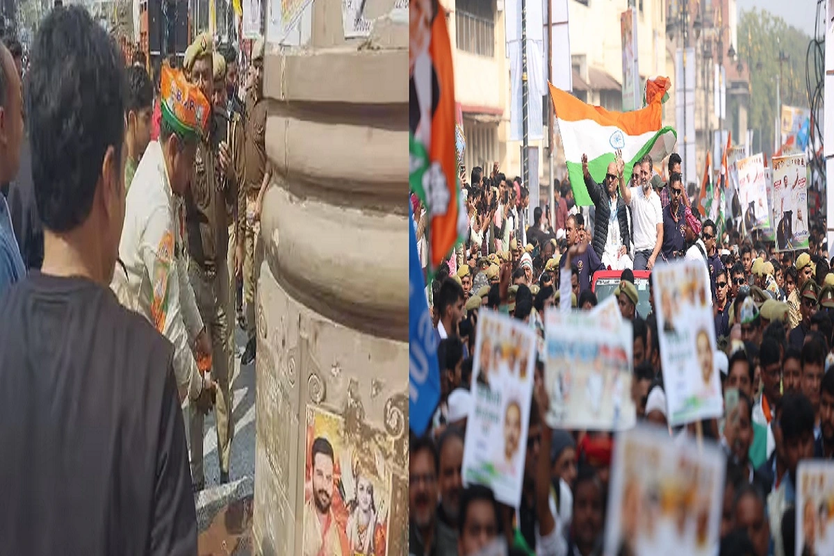 Bharat Jodo Nyay Yatra: راہل گاندھی کے جاتے ہی بی جے پی کارکنوں نے  ریلی کے مقام کو گنگا جل  سے دھویا… جئے شری رام کے لگائے نعرے