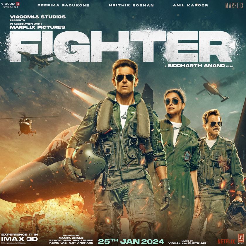 Fighter Day 11 Box Office Collection: ریتک روشن اور دیپیکا پڈوکون کی فائٹر نے 300 کروڑ کے پار، فلم باکس آفس پر ڈگمگا رہی ہے