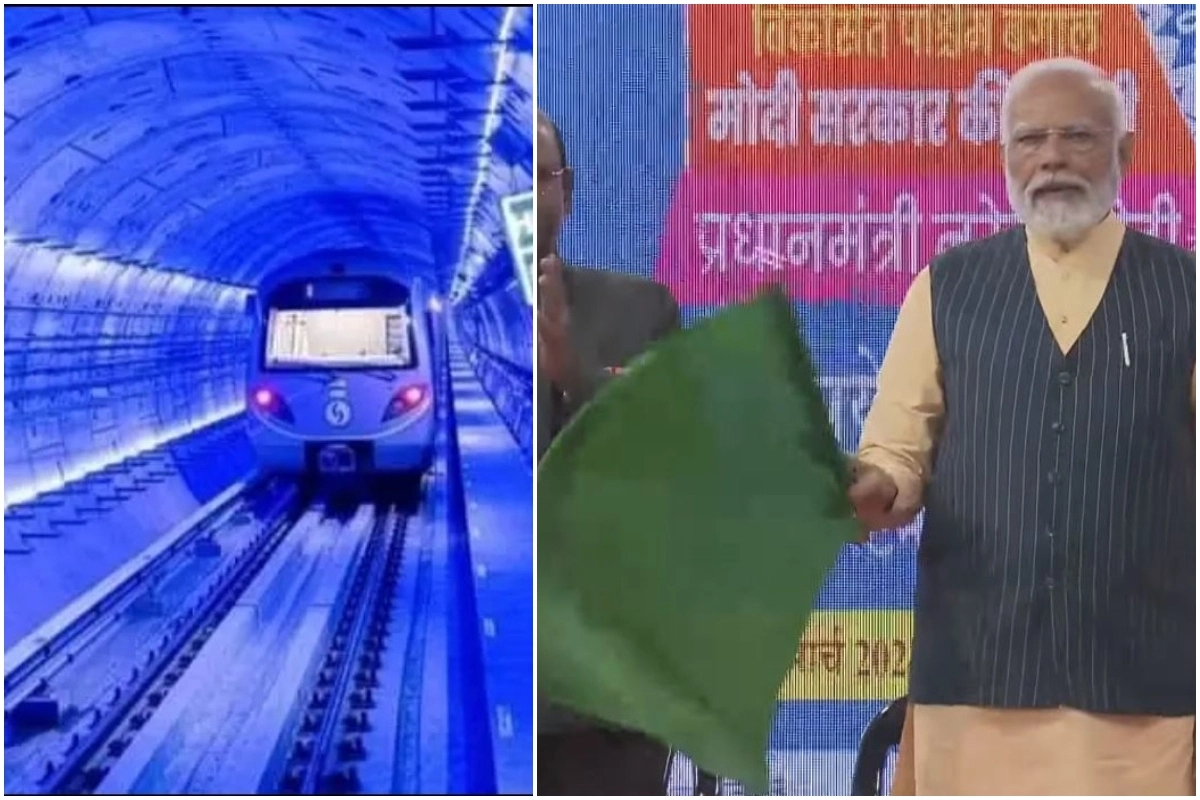 India’s first underwater metro train: سمندر کے اندر پہلی میٹرو کو پی ایم مودی نے دکھائی ہری جھنڈی، دلچسپ ویڈیو آئی سامنے ،پی ایم مودی نے بھی میٹرو کا اٹھالطف