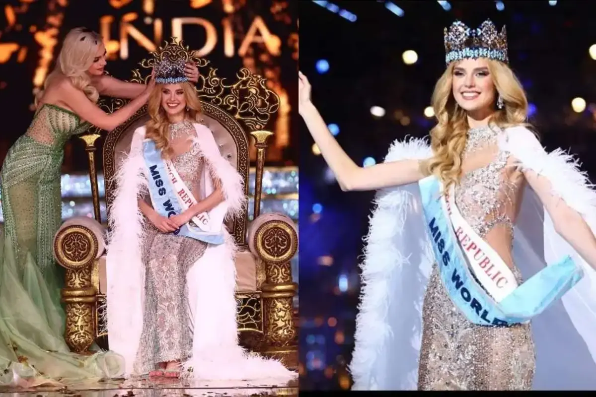 Miss World 2024: ممبئی میں چیک ریپبلک کی اس حسینہ کے سر چڑھا Miss World 2024 کا تاج، دیکھئے کتنی خوبصورت ہیں کرسٹینا پیزکووا