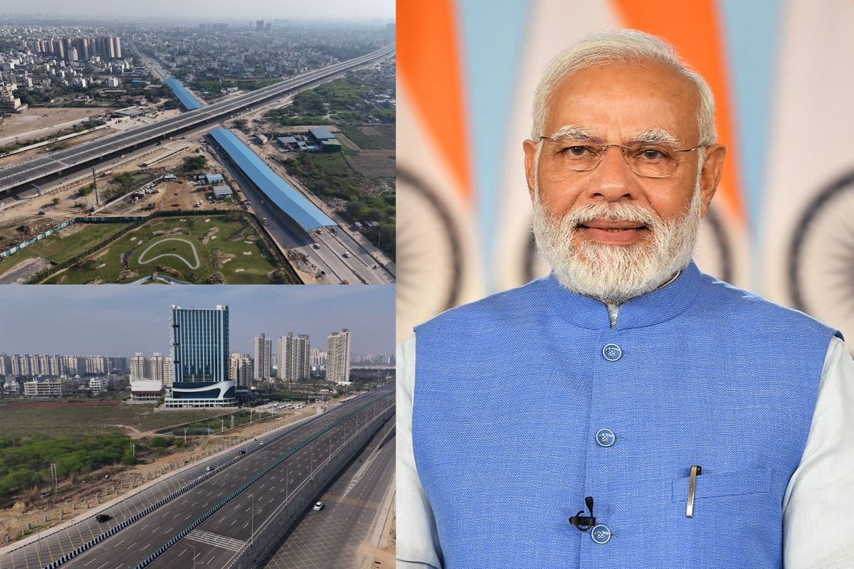 PM Modi Gurugram Visit: دوارکا ایکسپریس وے کے ہریانہ فیز کا پی ایم مودی نے کیا افتتاح