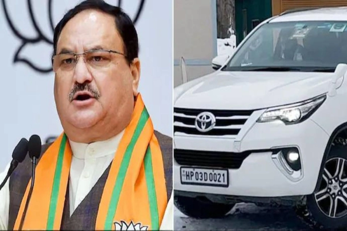 JP Nadda wife Fortuner Car:جے پی نڈا کی اہلیہ کی فارچیونر کھیری سیتا پور کے راستے پہنچی وارانسی، تین بار ہوئی فروخت ، پولیس نے کیا انکشاف