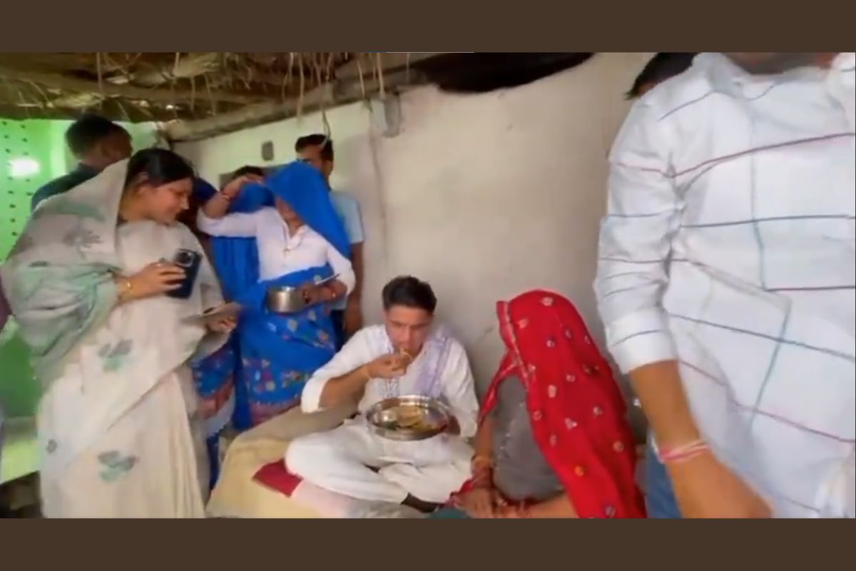 Lok Sabha Election 2024: کانگریس لیڈر سچن پائلٹ نے ایک دلت خاندان کے گھر کھایا کھانا