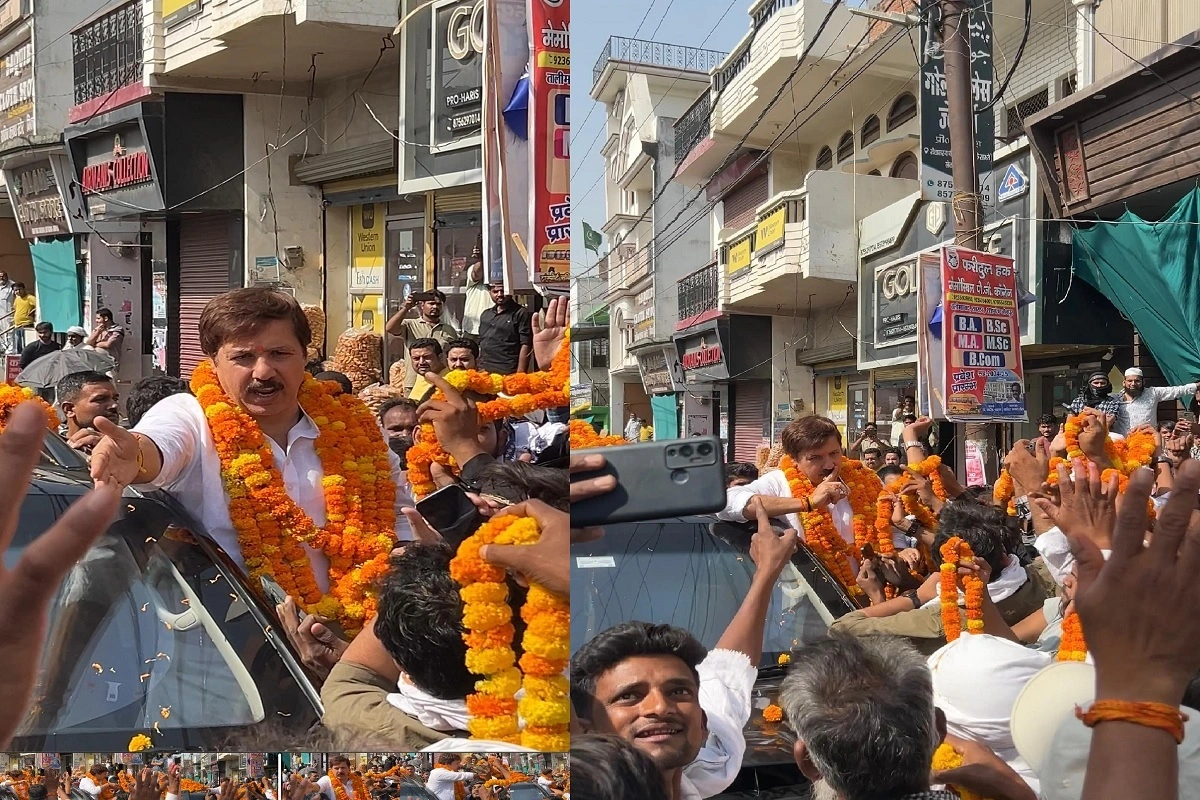 Supporters welcome Dhananjay Singh: جونپور کی سڑکوں پر دوڑی جذبات کی لہر، سابق ایم پی دھننجے سنگھ کے استقبال کے لیے گھروں سے باہر نکل آئے حامی
