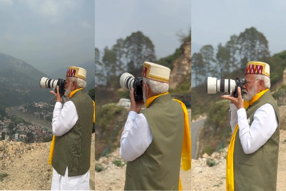 PM Modi In Himachal: ہماچل کے خوبصورت نظاروں کو کیمرے میں قید کرتے نظرآئے پی ایم مودی، سوشل میڈیا پر ویڈیو کیا شیئر