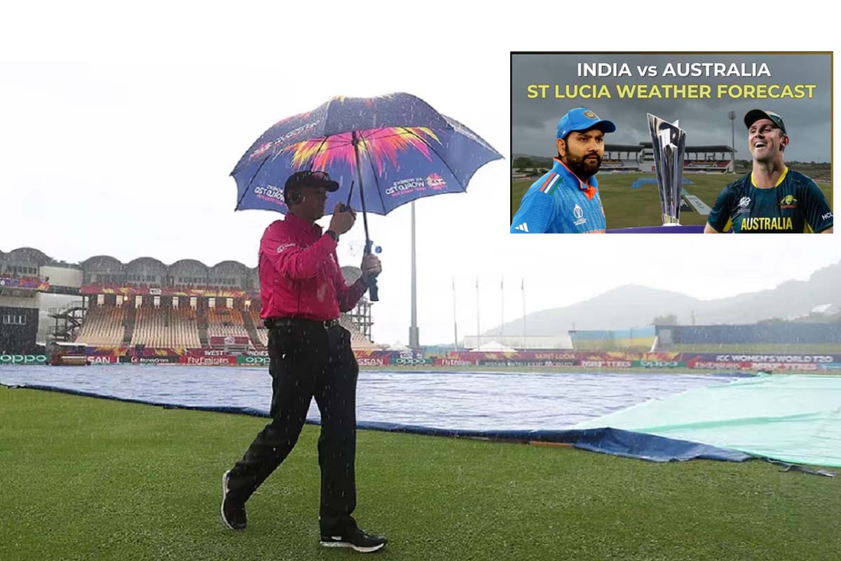 Australia vs India, St Lucia Weather:  بھارت-آسٹریلیا میچ سے قبل سینٹ لوسیامیں شدید بارش، جانئے کیاٹیم انڈیا سیمی فائنل میں پہنچ جائے گی