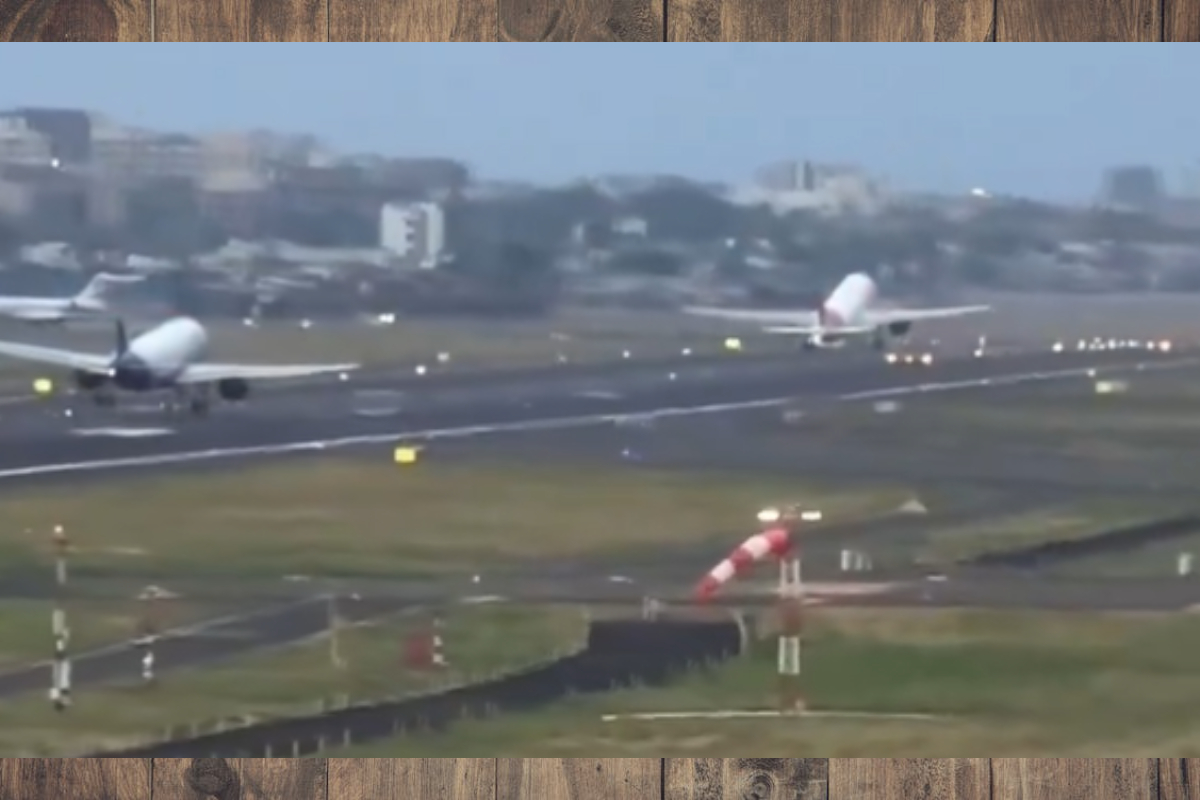 Two flights on the same runway: ممبئی ایئرپورٹ کے رن وے پر انڈیگو-ایئر انڈیا کی پروازیں آمنے سامنے، دیکھیں چونکا دینے والی ویڈیو