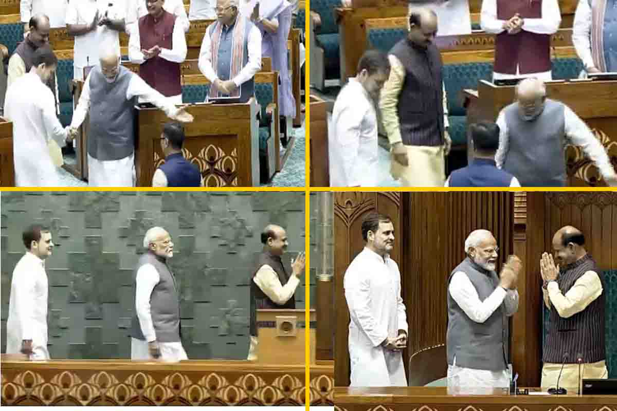 Parliament session 18th Lok Sabha: پی ایم مودی- حزب اختلاف کے لیڈر راہل گاندھی اسپیکر کو لے کر چیئر تک پہنچے،ویڈیوہوا وائرل