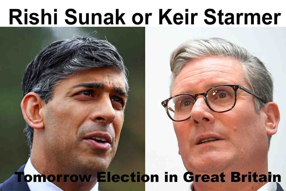 UK General Election 2024: برطانیہ میں رشی سنک اور کیر اسٹارمر کے درمیان براہ راست مقابلہ،650 سیٹوں پر کچھ دیر میں شروع ہوگی ووٹنگ