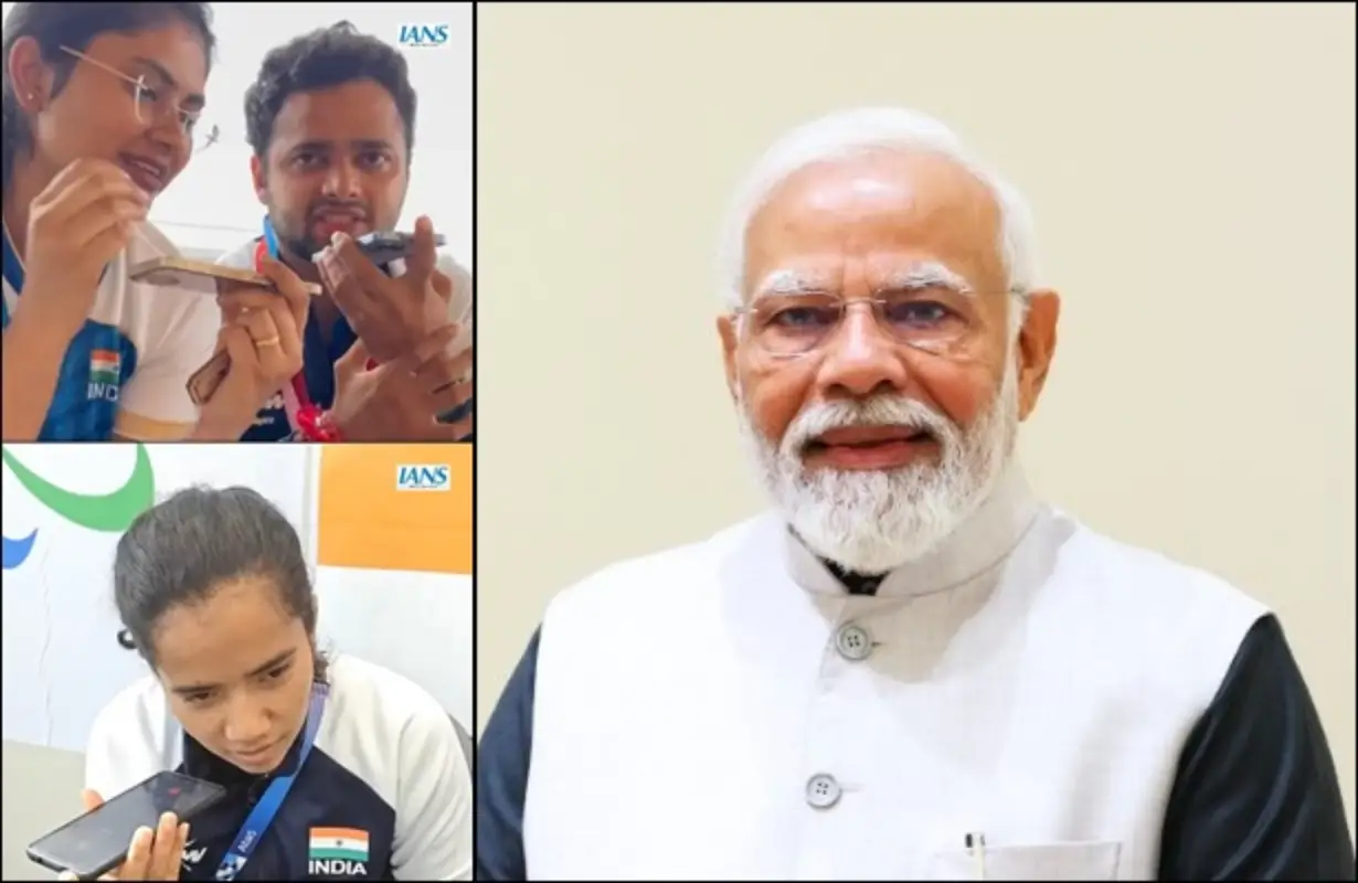 PM Modi interacts with Paralympic medal winners: پی ایم مودی نے پیرالمپکس میڈل جیتنے والوں سے کی بات چیت