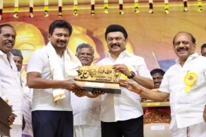 Udhayanidhi Stalin elevated as deputy CM: تمل ناڈو میں اسٹالن کی کابینہ میں ردوبدل،بیٹے ادھیانیدھی کو بنایا ڈپٹی سی ایم،راج بھون میں اٹھایا حلف